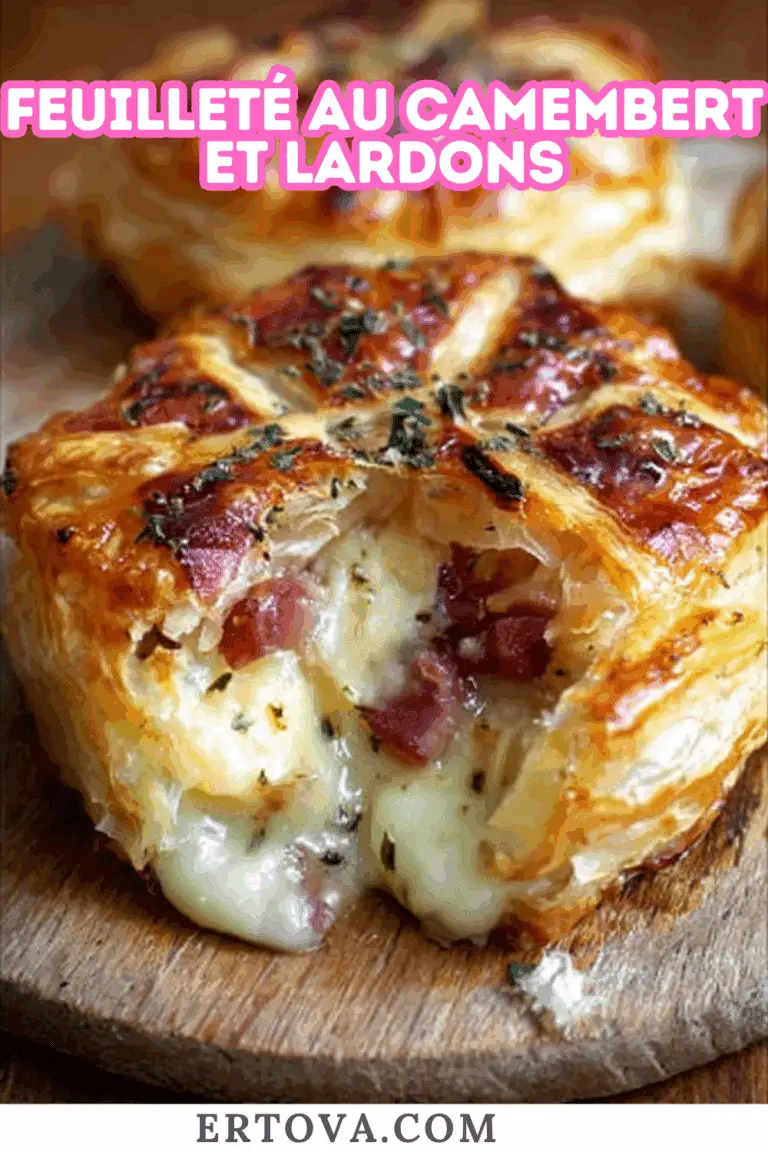 Feuilleté au Camembert et Lardons