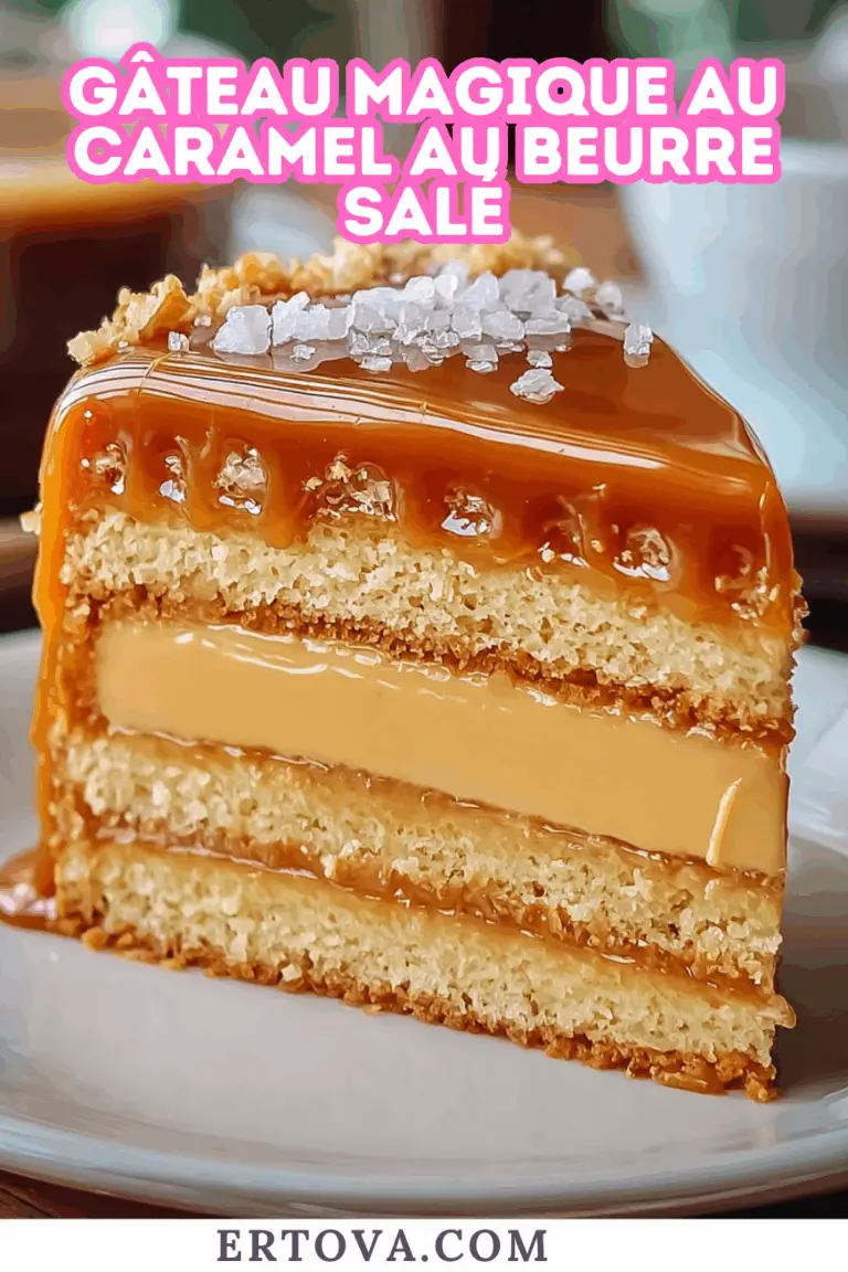 Gâteau Magique au Caramel au Beurre Salé