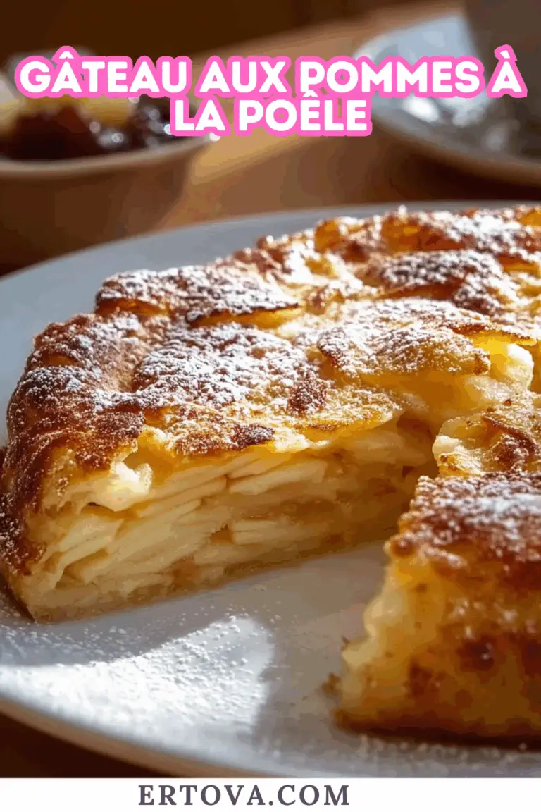 Gâteau aux pommes à la poêle