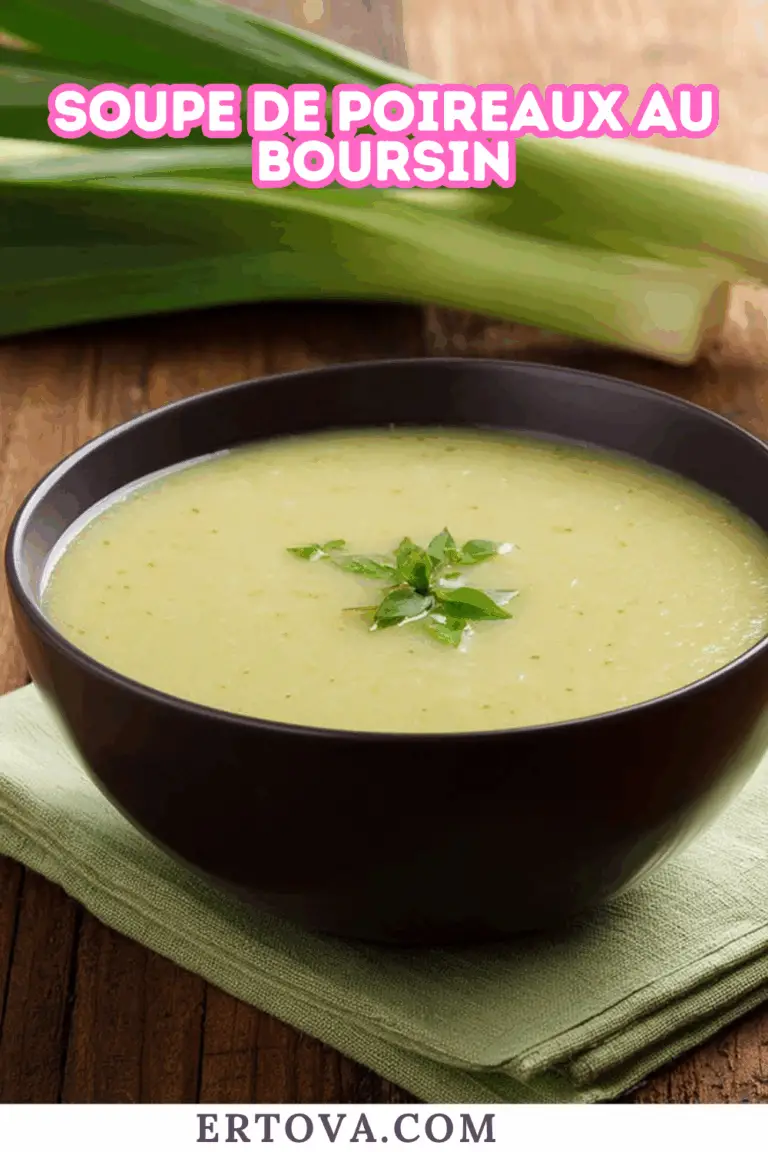Soupe de poireaux au Boursin