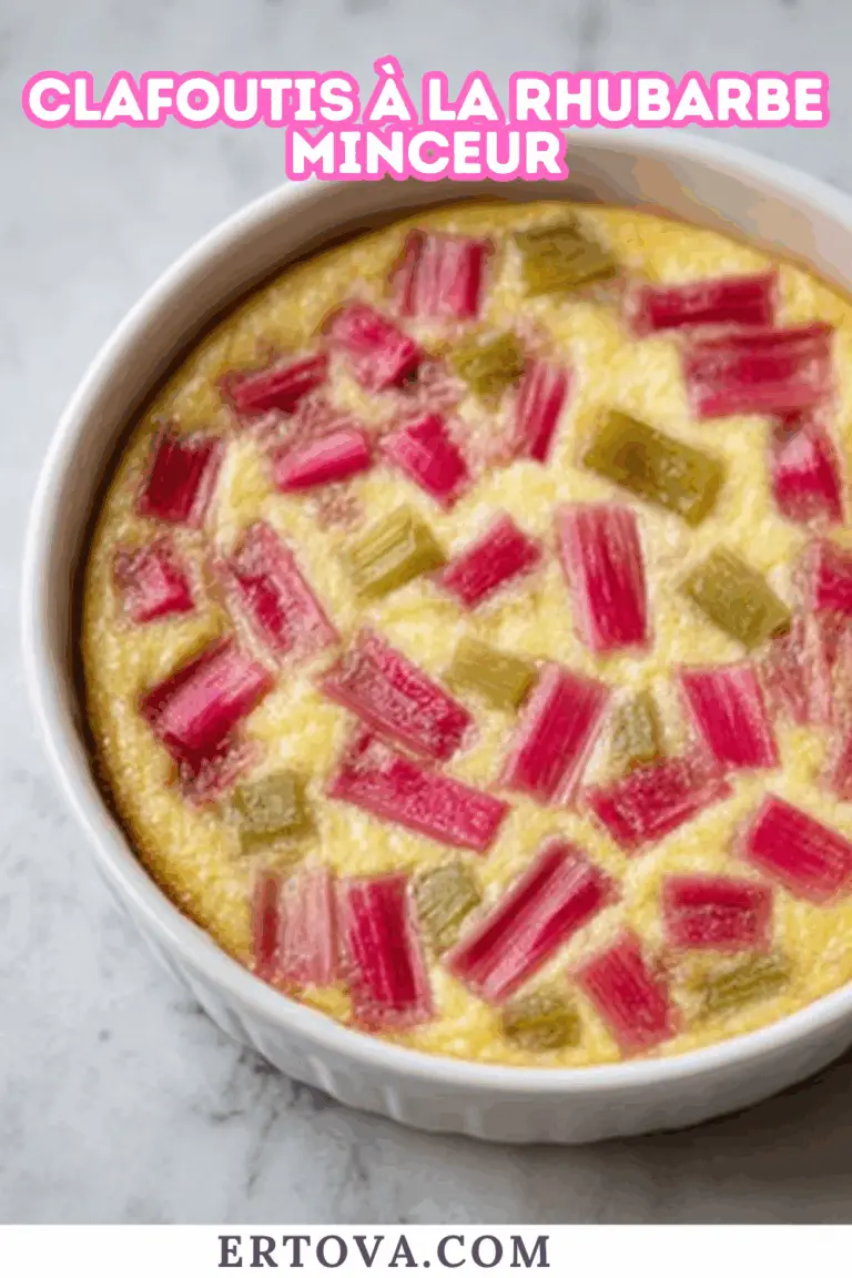 Clafoutis à la rhubarbe minceur