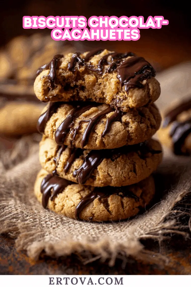Biscuits chocolat-cacahuètes sans cuisson