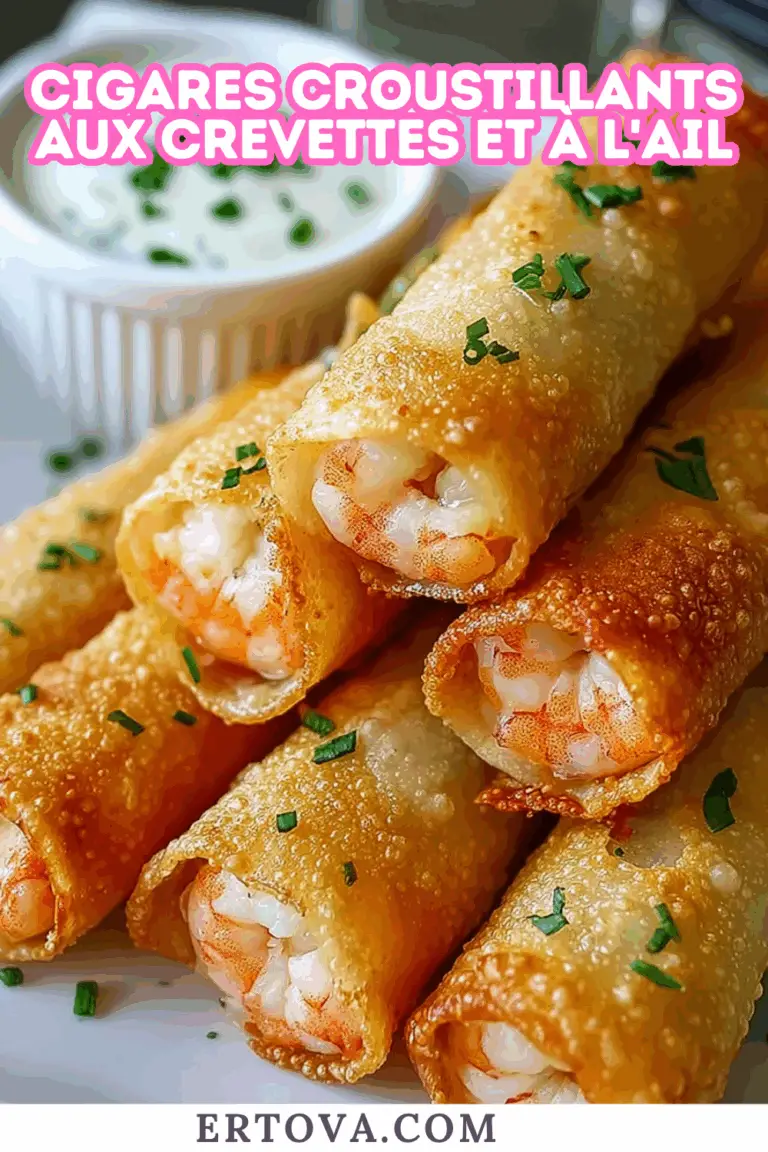 Cigares croustillants aux crevettes et à l’ail
