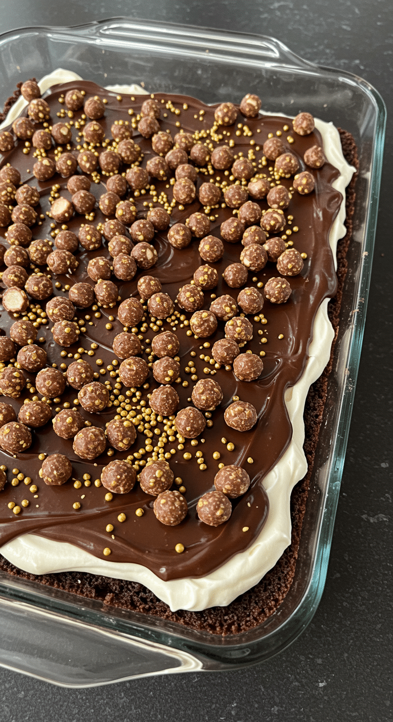 Dessert Crunchoko maison multicouche