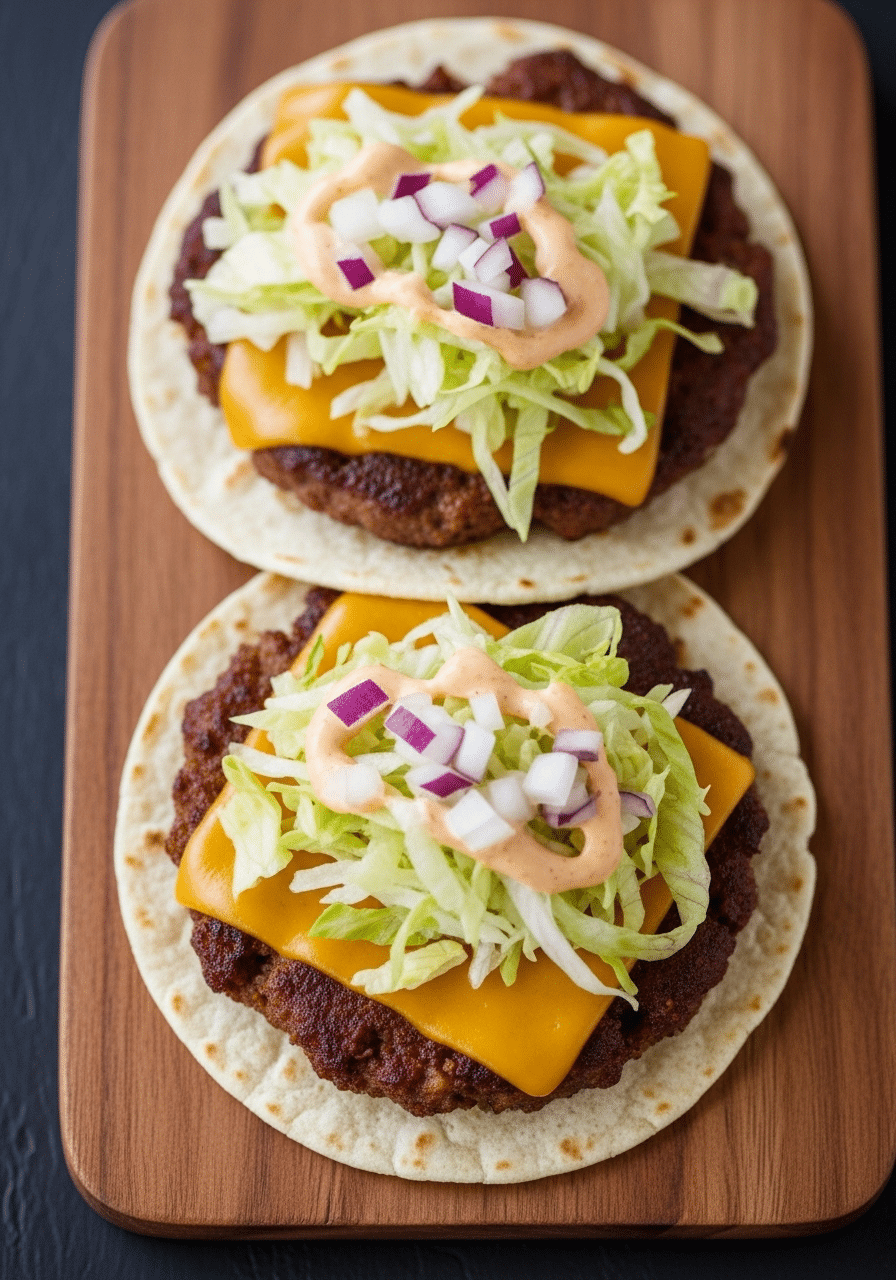 Smash Burger Tacos maison tendance
