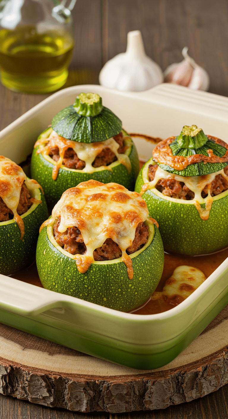 courgettes farcies mozzarella gratinées plat méditerranéen complet famille