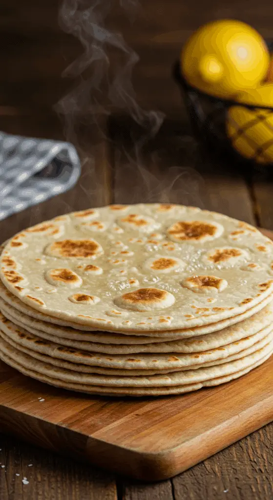 Cuisson du wrap dans poêle antiadhésive avec bulles