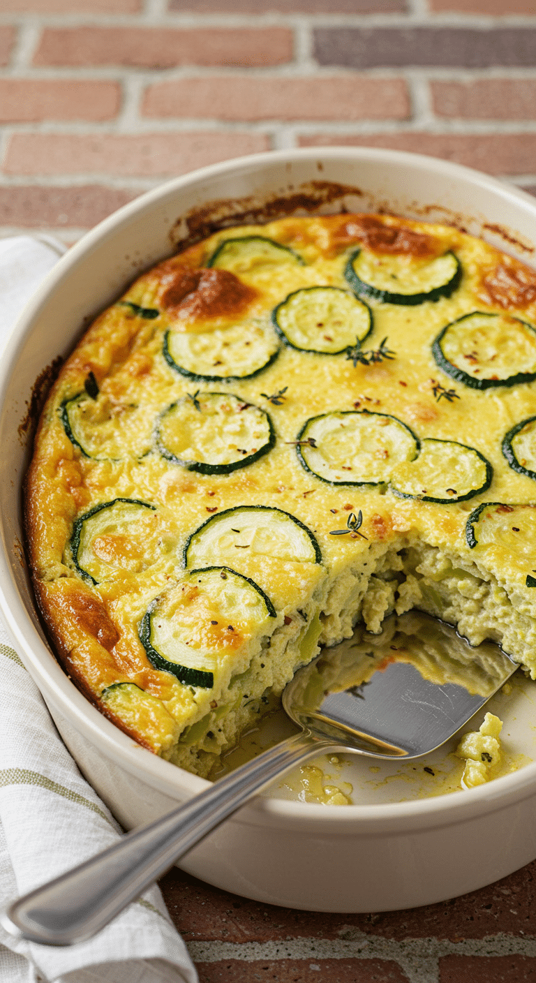 Flan de courgettes au parmesan doré et savoureux
