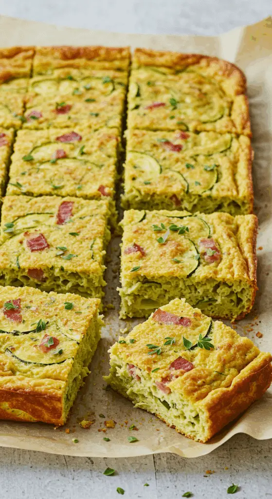 gâteau de courgette aux lardons cake salé français