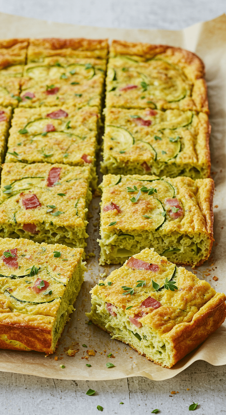 gâteau de courgette aux lardons cake salé français