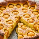 Clafoutis mirabelles Cyril Lignac plat céramique blanc sucre glace présentation chef étoilé