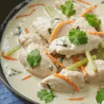 Dinde coco citronnelle élégante bol sauce crémeuse riz jasmin
