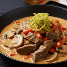 Rumsteck Stroganov : La version économique de la recette russe qui va épater tes invités !-image