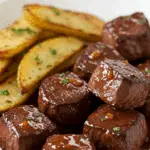 Filet mignon à la cantonaise épices chinoises sauce brillante cresson lanières œuf présentation