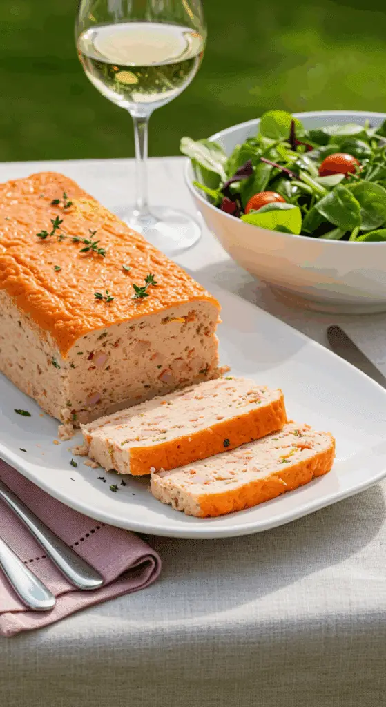 Service terrine surimi sauce légère salade fraîche vin blanc table été