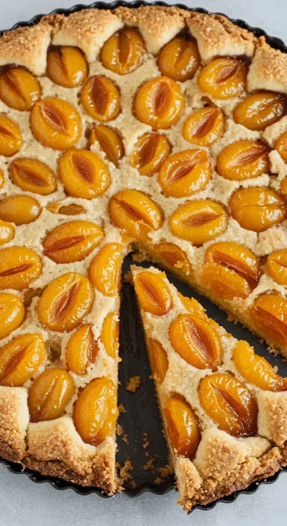Tarte rustique mirabelles Lorraine authentique sur papier cuisson