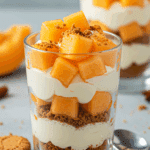 Tiramisu melon et speculoos en verrines élégantes avec couches distinctes