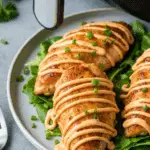 Poitrines poulet bang bang friteuse air dorées sauce brillante