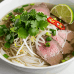 Soupe tonkinoise authentique phở vietnamien bouillon parfumé