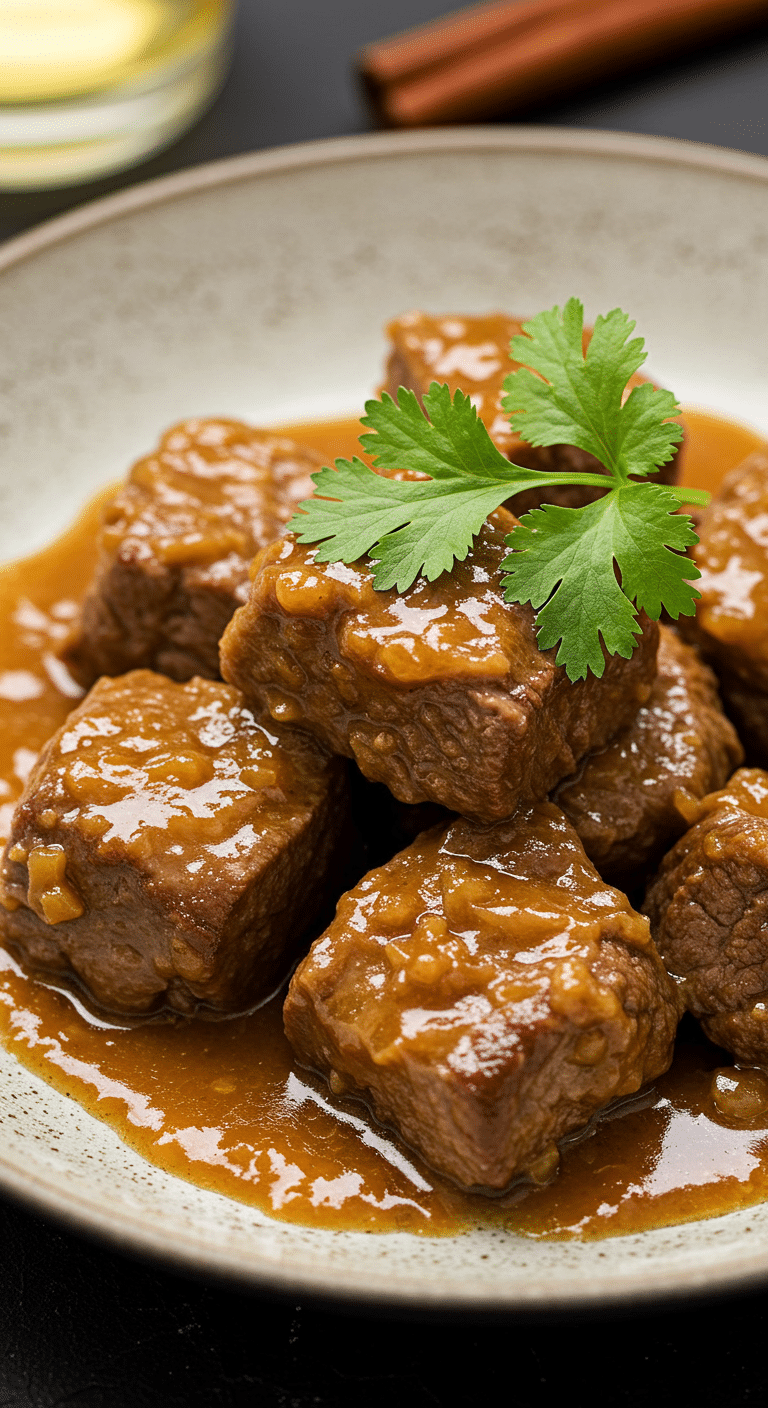 Agneau confit aux épices de Noël et au miel servi sur couscous dans tajine traditionnel
