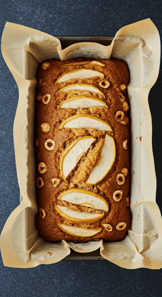 Cake aux noisettes sucre gula java santé sans gluten avec pommes