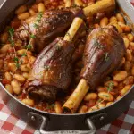 Cassoulet souris d'agneau haricots fondants cocotte traditionnelle
