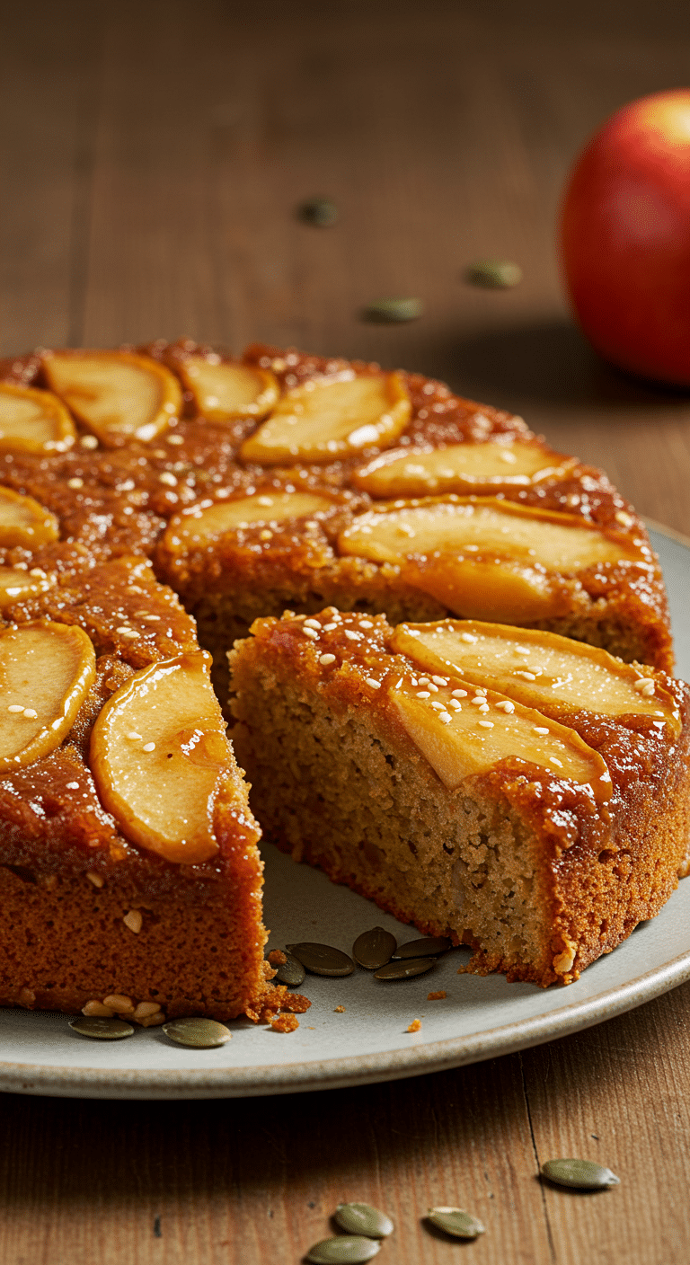 Gâteau aux poires et noix moelleux sucre glace automne