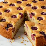 Gâteau du vignoble provençal muscat craquelin raisins frais