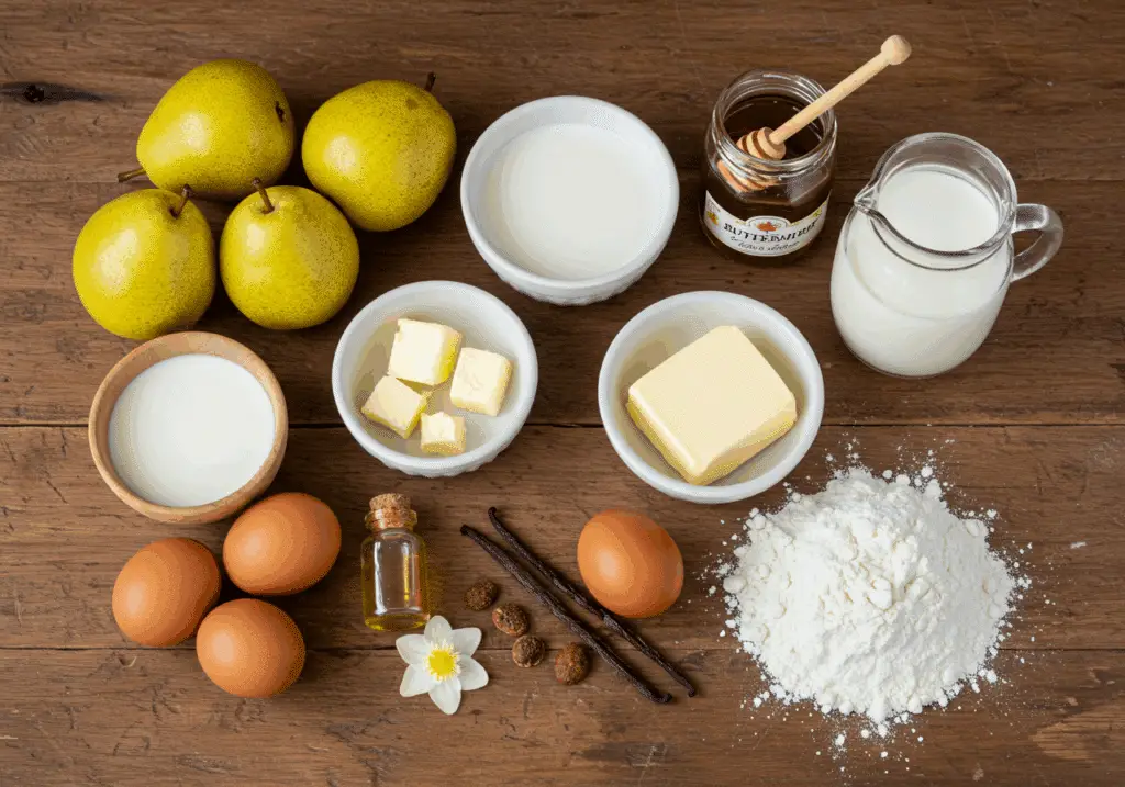 Ingrédients farz poires lait ribot tradition bretonne rustique