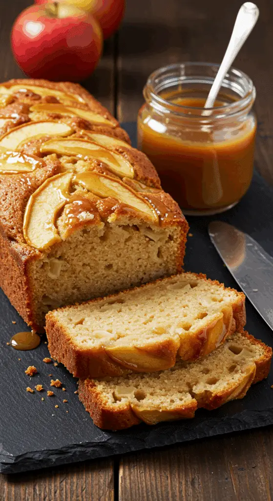 Quatre-quarts aux pommes confites caramélisées renversé français