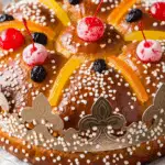 brioche des Rois maison dorée avec fruits confits et sucre perlé