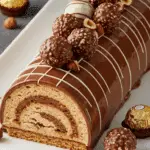 Bûche Ferrero Companion pralinée chocolat noisettes décoration luxueuse robot cuisine