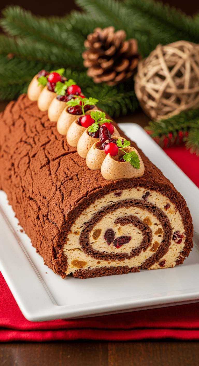 Bûche de Noël recette facile chocolat ganache parfaite