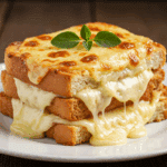 Croque-monsieur montagnard raclette fondante jambon cru doré