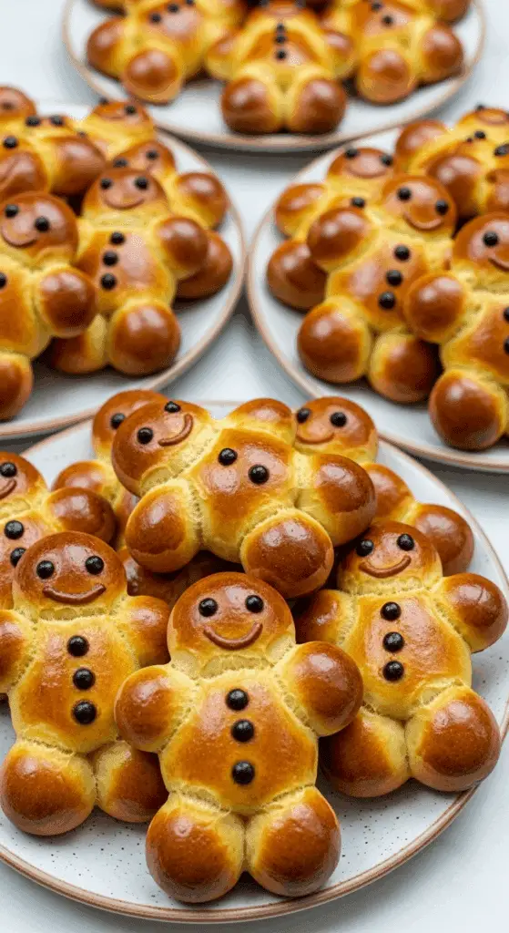 Mannele alsaciens cuits four dorés brillants chocolat Saint-Nicolas