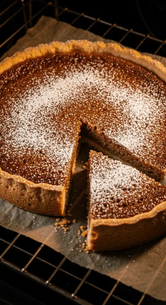 Tarte sucre Ch'ti cuisson four cassonade caramélisant bouillonnant doré