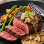 filet mignon sauce boursin champignons dorés crémeux chic