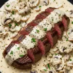 filet mignon sauce boursin champignons dorés crémeux chic