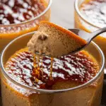 Flan aux marrons crème lisse croûte caramélisée dorée ramequin