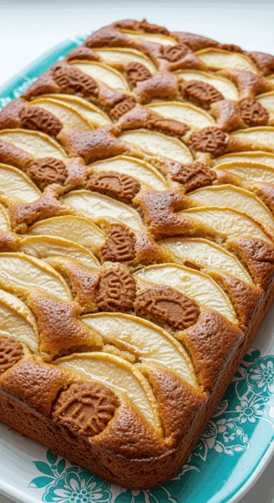 Fondant pommes spéculoos moelleux texture fondante morceaux visibles