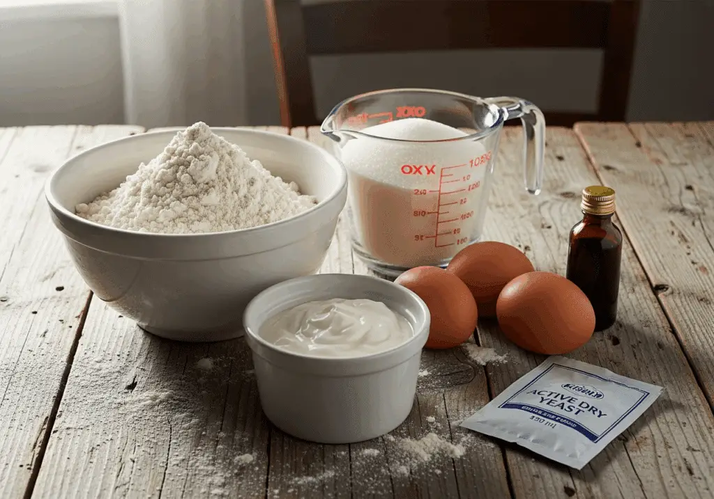 Ingrédients beignets moelleux yaourt simples accessibles basiques