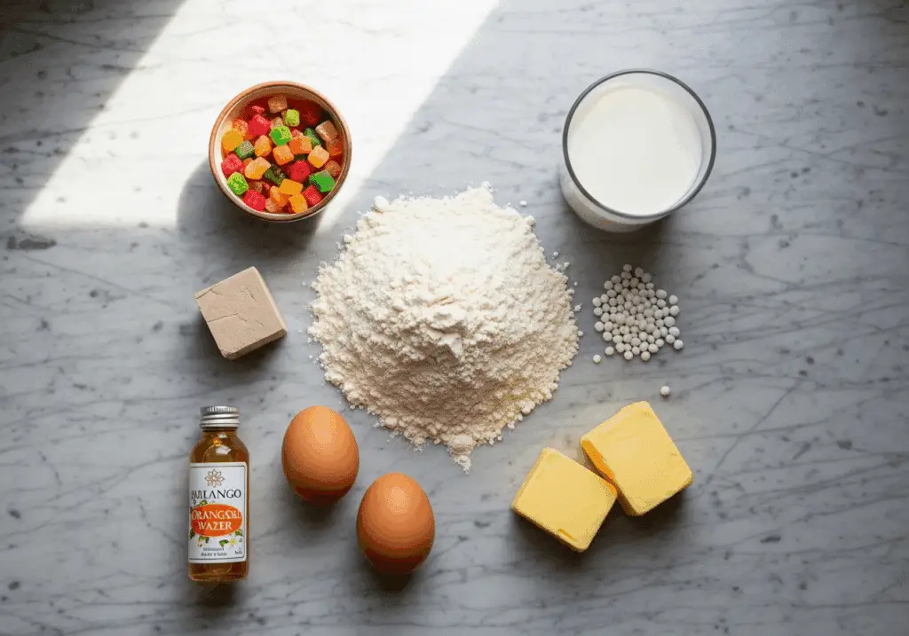 ingrédients brioche des Rois maison