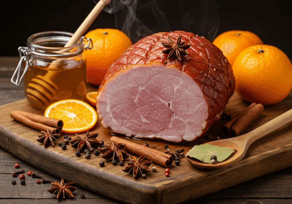 Ingrédients épices jambon Noël cannelle badiane qualité aromatiques