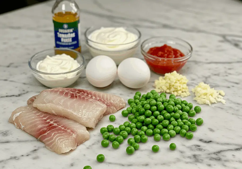 Ingrédients frais pain poisson ultra rapide qualité sains légers