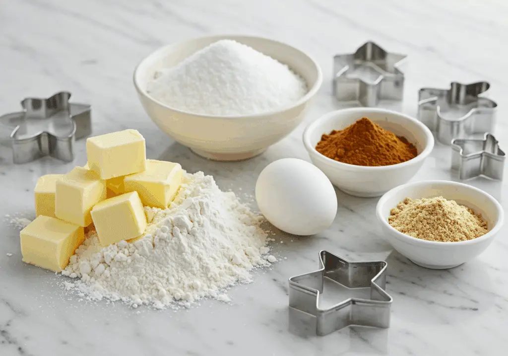 ingrédients qualité petits sablés de noël à la cannelle premium