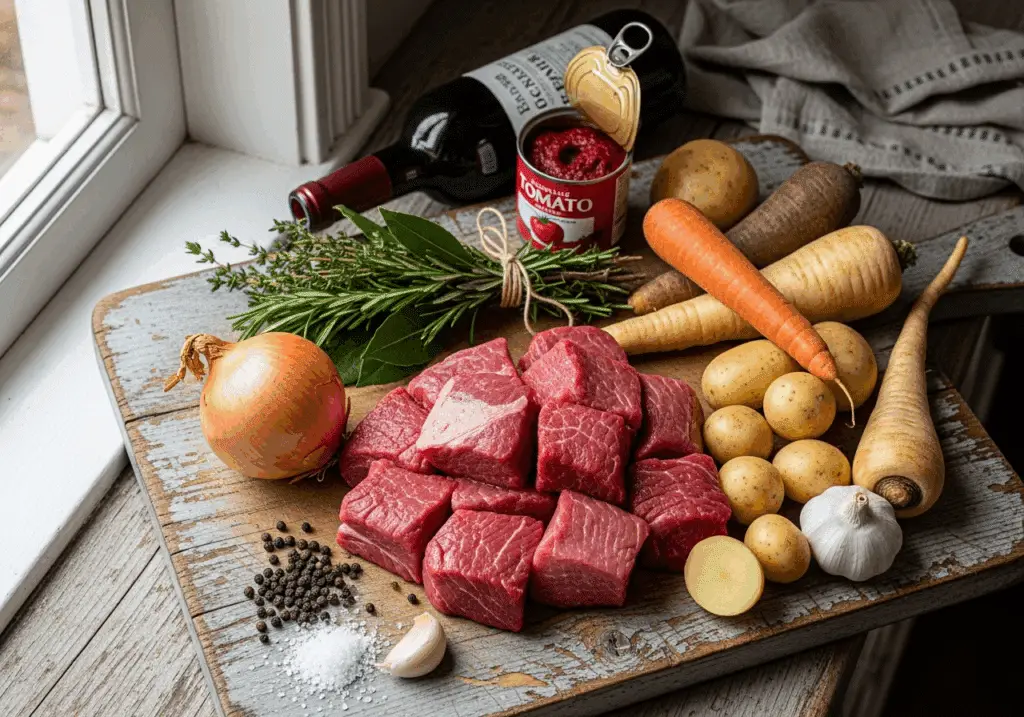 ingrédients qualité ragoût de bœuf classique premium nobles