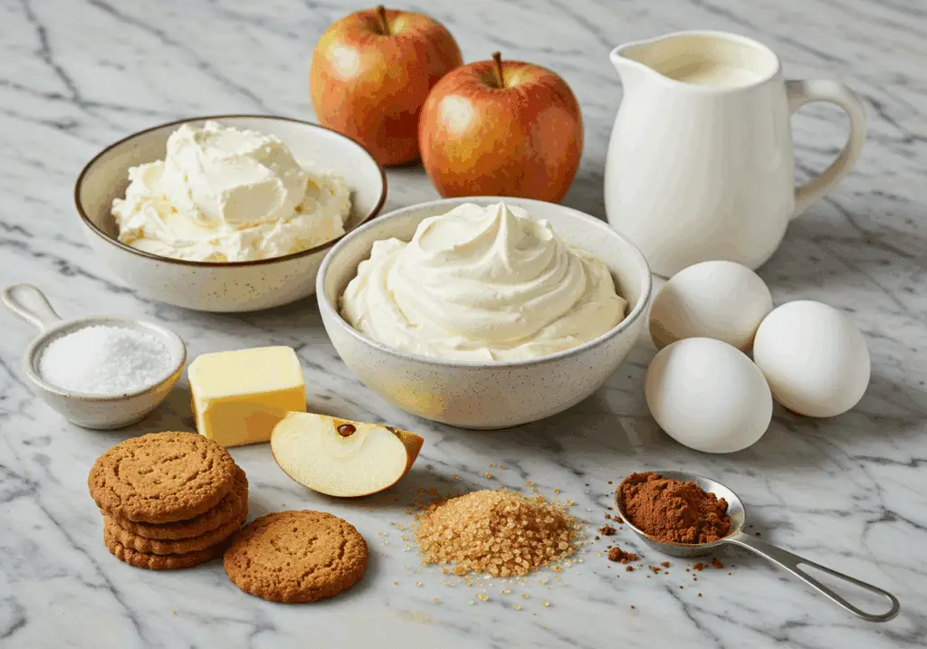 Ingrédients premium tiramisu caramel beurre salé pommes qualité