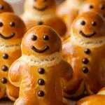 Manalas de Noël Alsaciens briochés dorés traditionnels festifs