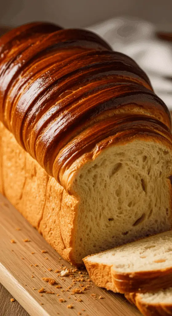 Pain brioché yaourt moelleux doré texture cotonneuse fondante