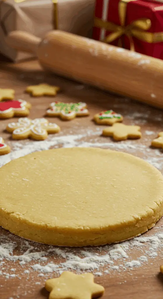 Présentation festive biscuits pâte sablée Noël décorés élégants
